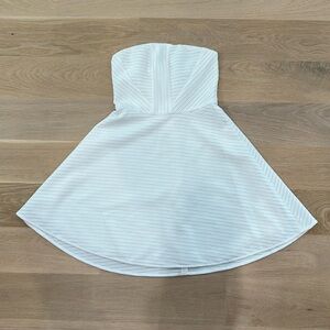 Express white strapless dress